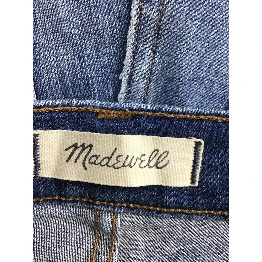 Madewell Distressed High Rise Skinny Raw Hem Jeans - Picture 9 of 10